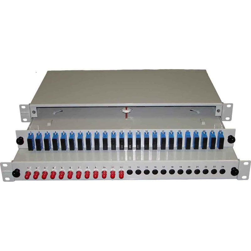 Fumo - Patchpanel LWL Panel 12xSCD/ST ohne Pigt. BX-A-12-SS O.PGT. ausziehbar