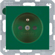 Berker - Steckdose gn/gl 6765768963 m.Schutzkontakt