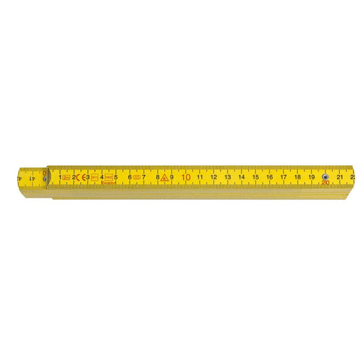 Hultafors - Gliedermaßstab Gliedermassstab H4010G rote Dezimalen, gelb − 10 Stück