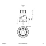 EVN Lichttechnik - Downlight/Strahler/Flutlicht LED-Einbauleuchte modular F03R09SM0627L24D Konfigurationstype