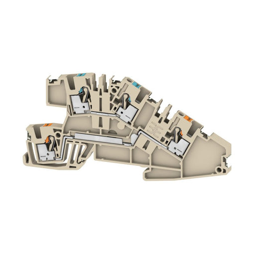 Weidmüller - Installations-Etagenklemme Klemme PUSH IN 2.5qmm AITB 2.5 BB N-L DL − 50 Stück