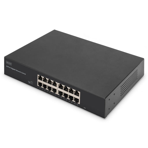 DIGITUS - Netzwerk Switch Netzwerk-Switch DN-80112-2 16-Port Gigabit