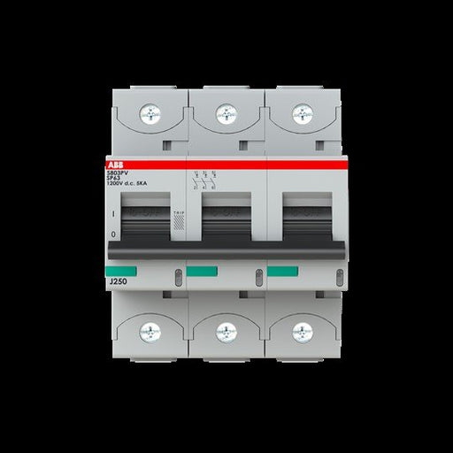 ABB Stotz S&J - Leitungsschutzschalter Strangsicherung S803PV-SP63 63A, 3-polig