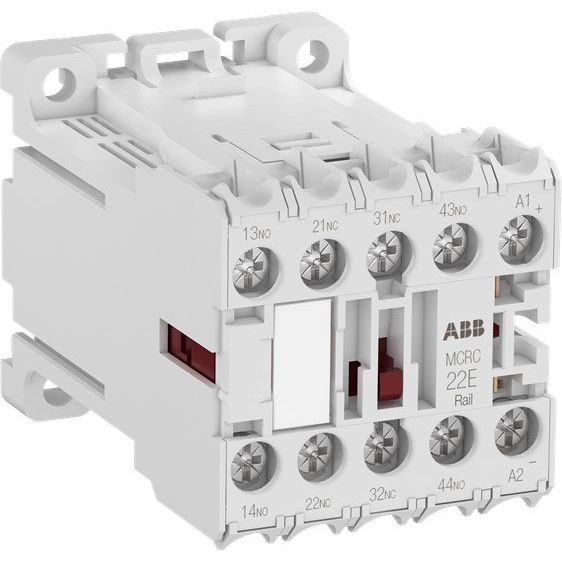 ABB Stotz S&J - Hilfsschütz, Relais Kleinhilfsschütz MCRC040ARWDD-RAIL 4S, 24V DC