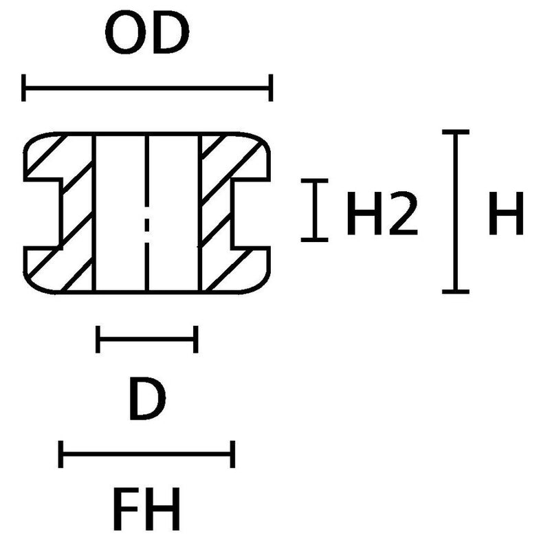 HellermannTyton - Durchführungstülle Tülle HV 1218-PVC-BK − 1000 Stück