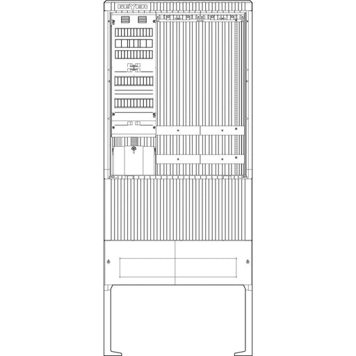 ABN - Zähler-Komplettschrank Zähleranschlusssäule SZ207AL0402 SAS APZ 4pol