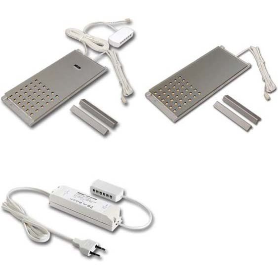 Hera - Decken-/Wandleuchte 2er-Set LED-Unterb.leuchte 61055120201 ww ws m.IR-Sch