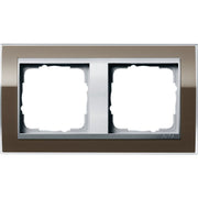 Gira - Abdeckrahmen 2fach 0212766 klar braun