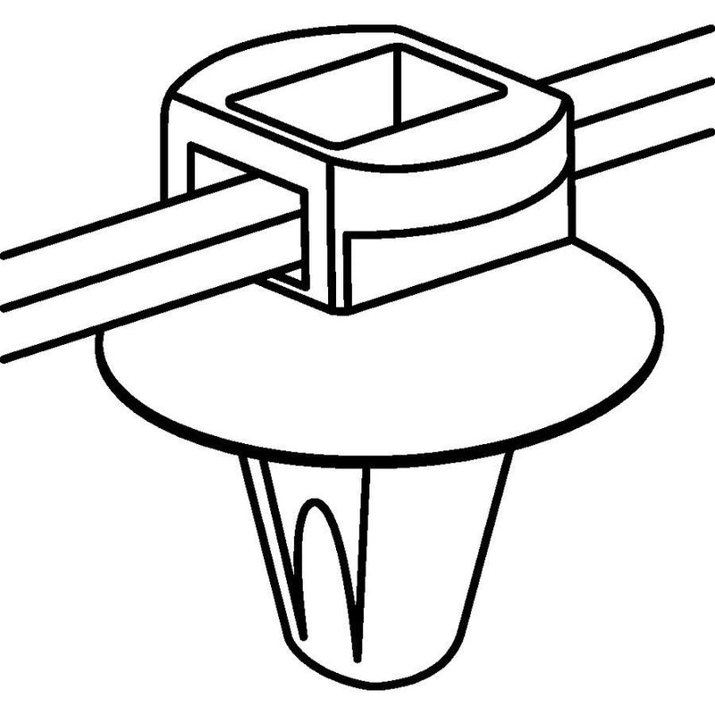 HellermannTyton - Kabelbinder Befestigungsbinder T50ROS-SFT6,5 16-3 200x4,6mm − 500 Stück