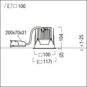 Zumtobel Group - Downlight/Strahler/Flutlicht LED-Downlight PANOS INF #60817244 4000K