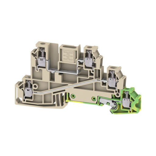 Weidmüller - Installations-Etagenklemme Verteilerklemme WDL 2.5/L/L/PE 91x6,1x49mm gn/ge − 50 Stück