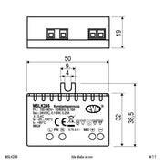 EVN Lichttechnik - LED-Betriebsgerät LED-Netzgerät MSLK246 24VDC 1-6W IP20