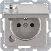 Berker - Steckdose m. Erdstift 6768116084 Q.1,alu,ma,la