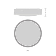 Ledvance - Decken-/Wandleuchte LED-Wand-u.Deckenleuchte BLKHRD250P9.5WCPSWT ML, MC, ws