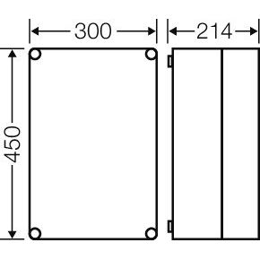 Hensel - Leergehäuse Mi 0311 275x425x191mm