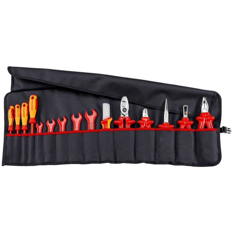 Knipex - Werkzeugset Rolltasche 98 99 13 15-teilig