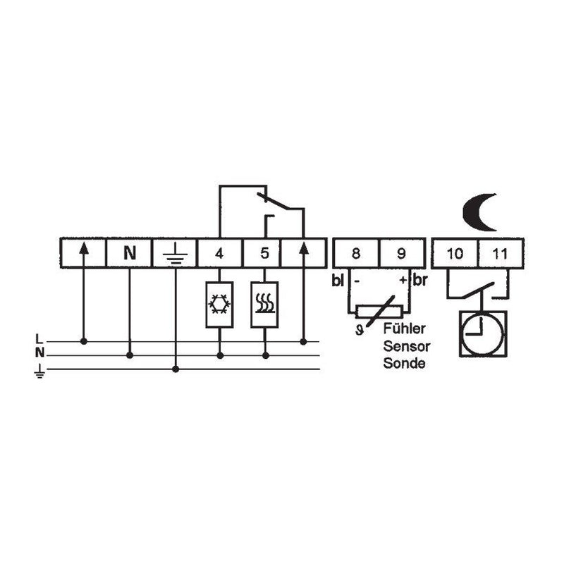 Eberle Controls - Raumthermostat Temperaturregler UTR 20