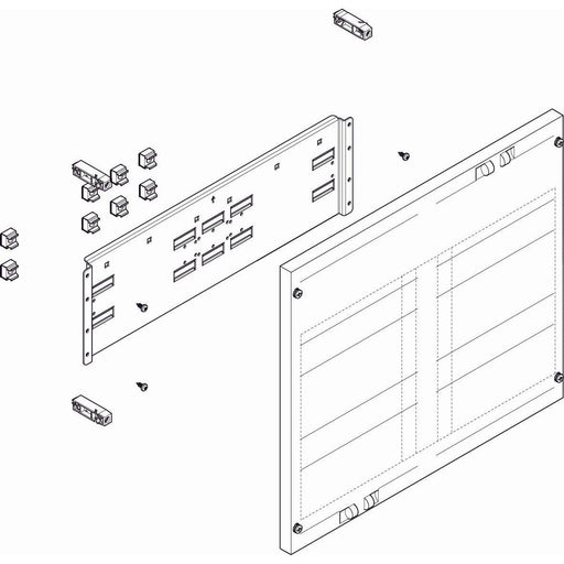 ABN - Verteilerfeld für Installationsverteiler ESPRO-Modul MF23322 flach BxH:500x450mm