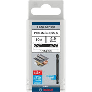Bosch - Bohrer PRO Metal HSS-G 2608597593 Spiralbohrer mit