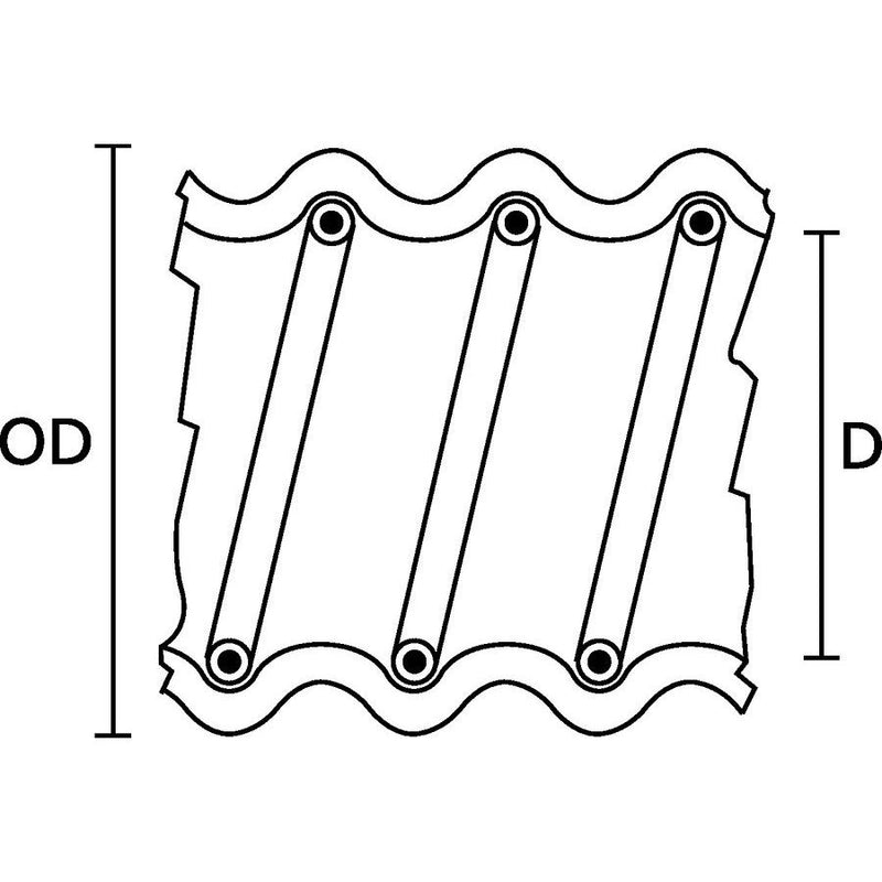 HellermannTyton - Kunststoff-Schutzschlauch Wellschlauch FG56 − 10 Meter