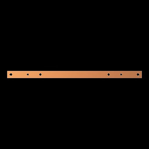Striebel&John - Sammelschiene Kupferschiene ZXM1105 30x10mm, L:600mm