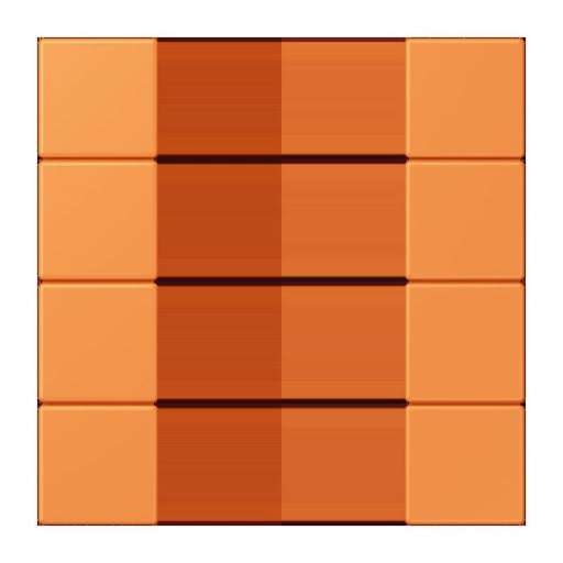 Jung - Abdeckung/Bedienelement für Installationsschalterprogramme Tastensatz 4fach LC 504 TSA 225 orange clair