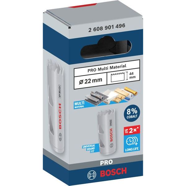 Bosch - Lochsäge PRO Multi Material 2608901496 Lochsäge 22 mm mit