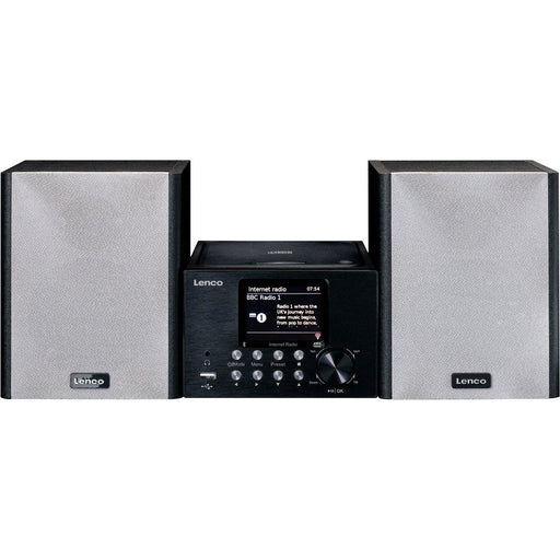 LENCO - HiFi-Komplettsystem Microanlage/Internet-Radio MC-250 Black WiFi/DAB+/FM/CD