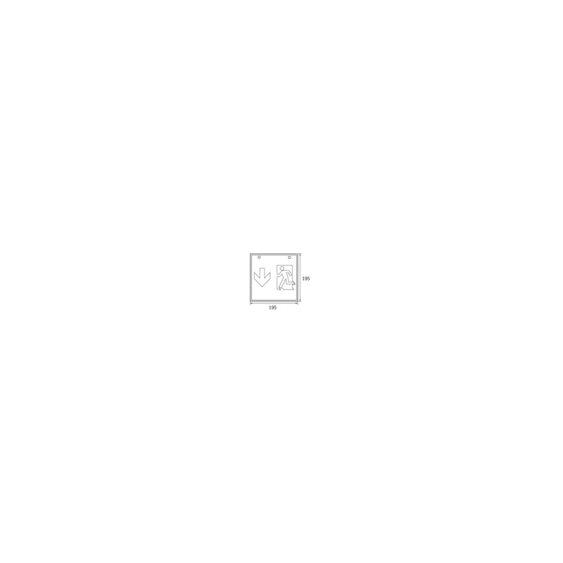 RP-Technik - Sicherheitsleuchte LED-Rettungszeichenleuchte WKD411SC EB 1h