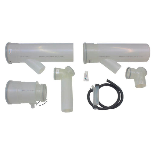 Vaillant - Einwandiges Abgasformstück 2 Anschlüsse Basis-Anschluss-Set 2er 0020106553 2er Kaskade