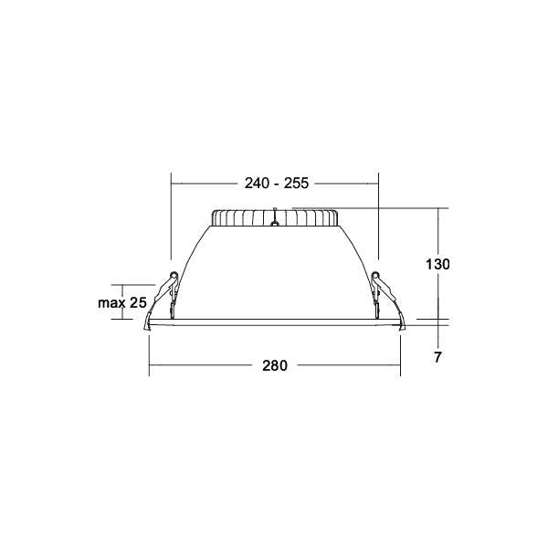 Brumberg Leuchten - Downlight/Strahler/Flutlicht LED-Einbaudownlight 12569073 CCT