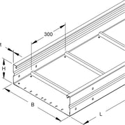 Niedax - Kabelrinne Weitspannkabelrinne WRU 150.300/3 − 3 Meter