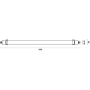 Lichtline - Decken-/Wandleuchte LED-Feuchtraumleuchte 811515320017 rot