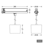 LTS Licht&Leuchten - Pendelleuchte LED-Pendelleuchte ORYOP2031093045DALsw 3000K DALI