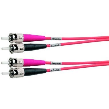 Telegärtner - Patchkabel LWL LWL-Duplex-Rangierkabel 100010730 G50/125 OM4 1,0 m