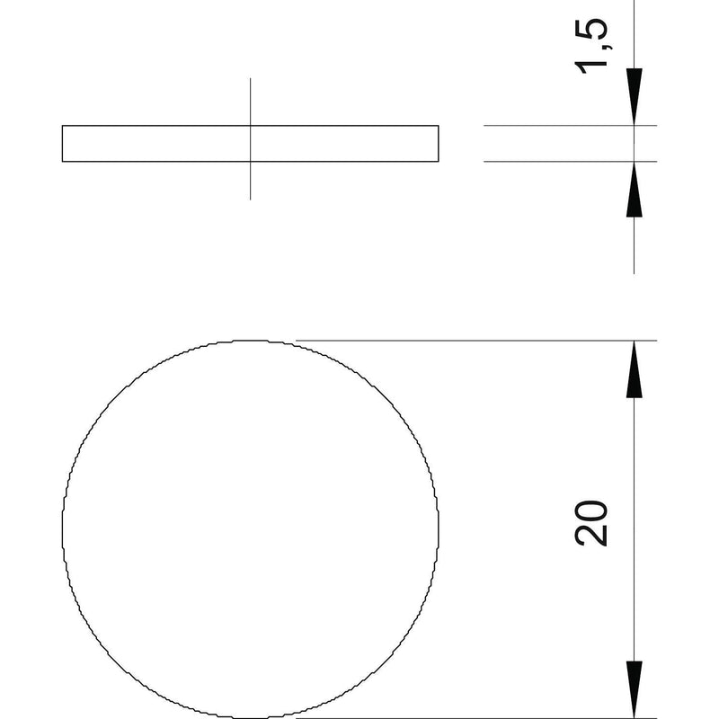 OBO Bettermann - Durchführungstülle Staubschutzplättchen 107 S VTEC M20 − 100 Stück