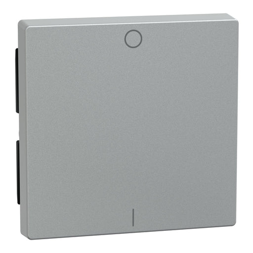 Merten - Abdeckung/Bedienelement für Installationsschalterprogramme Wippe Kennz.0/1 alu 433260 f.Wippscha.Einsatz