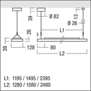 Zumtobel Group - Decken - /Wandleuchte LED - Pendelleuchte CLEVO ID #42929391 3000K