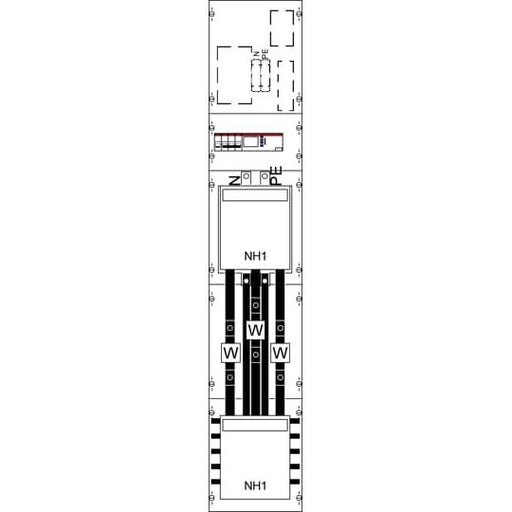 Striebel&John - Verteilerbaugruppe Schalter Wandlerfeld KA4057NA14 Netzschutz AF116