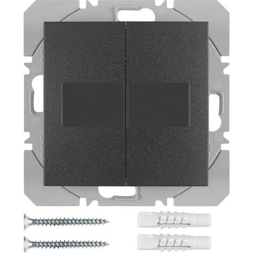 Berker - Bussystem-Hand-/Wandsender KNX-Funk Wandsender 2fach 85656185 anthrazit matt