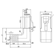 Goobay - Patchkabel Kupfer Patchkabel Cat5e F/UTP 94162 RJ45-Stecker,90Grad