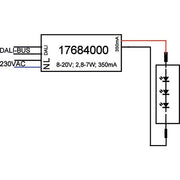 Brumberg Leuchten - LED-Betriebsgerät LED-Konverter 350 mA 17684020 2,8-7 W, DALI