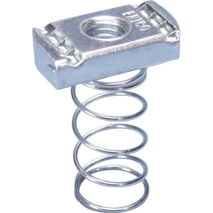 Erico - Gleitmutter Schienenmutter SPRAM12EG M12 Stabgröße 8 mm − 100 Stück