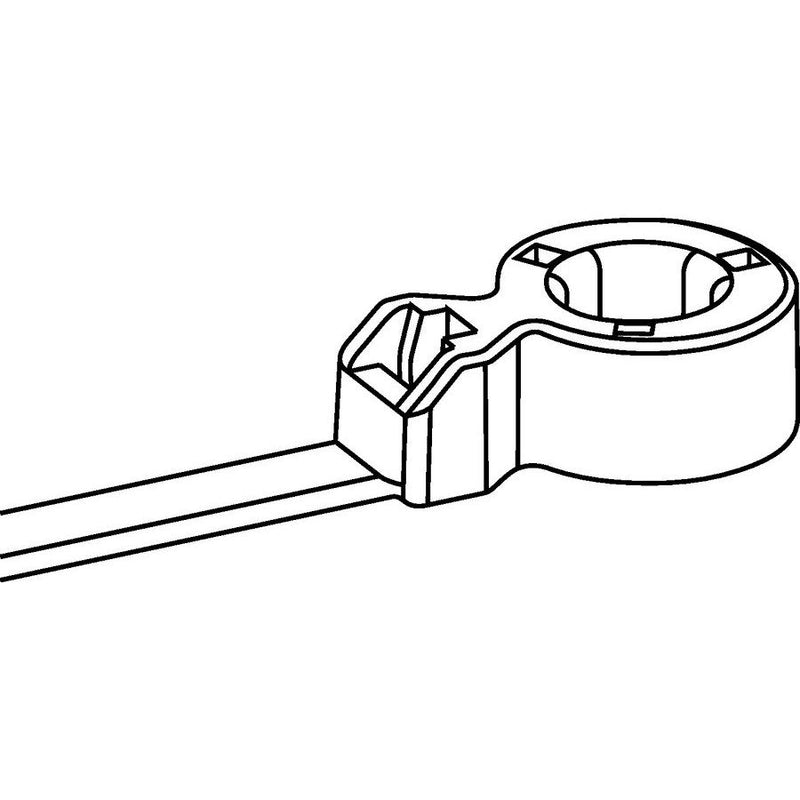 HellermannTyton - Kabelbinder Befestigungsbinder 1tlg. 157-00040(100) schwarz − 100 Stück