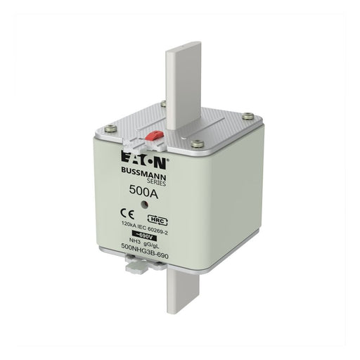 Eaton - Messersicherung Sicherungseinsatz Nieders. 500NHG3B-690 500A AC 690V 120kA − 3 Stück
