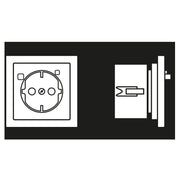 Jung - Steckdose FI-SCHUKO-Steckdose LS 5520.30 SW 16A 250V 30mA