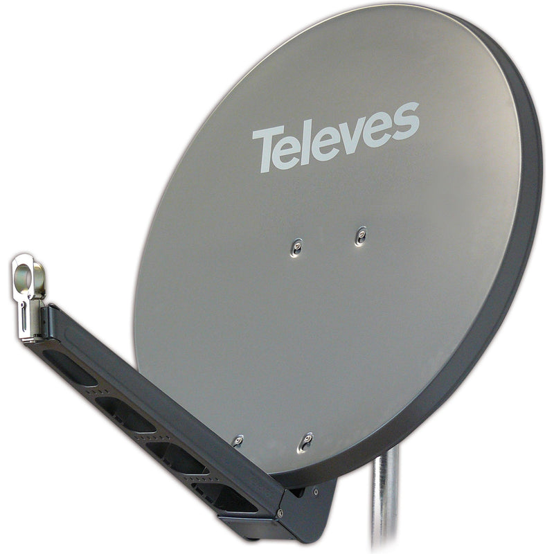 Televes - Satellitenantenne QSD-Line Offset Reflektor S75QSD-G 75x85cm Ral7011