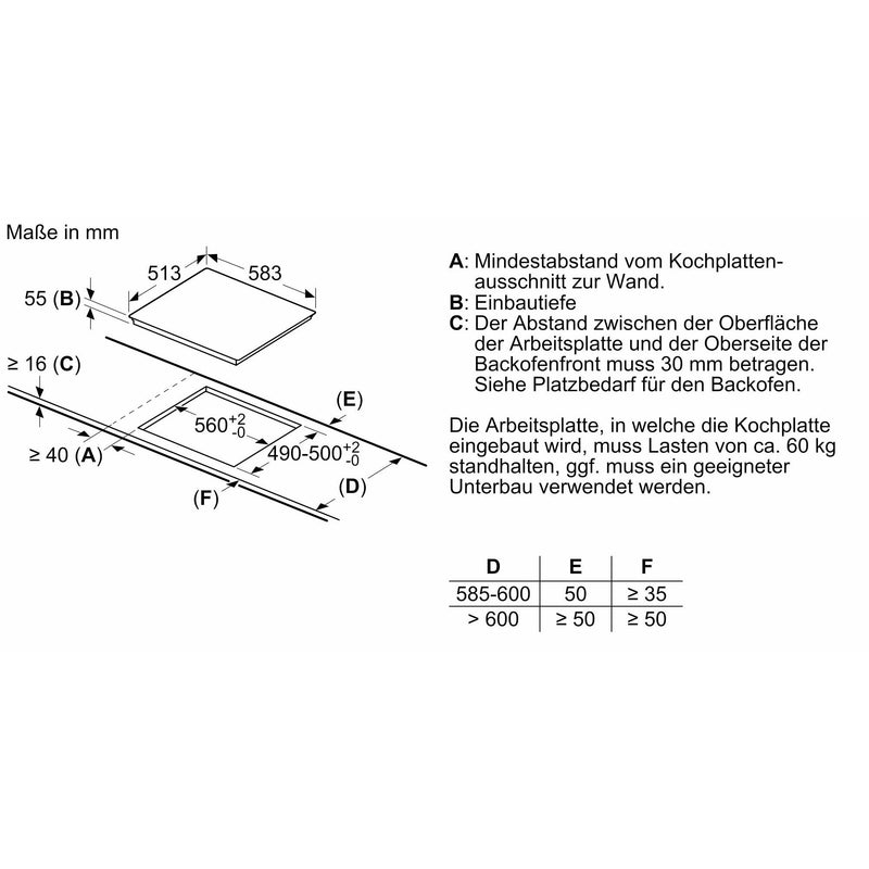 Constructa-Neff - Kochfeld EB-Autark-Kochfeld T46SBE1L0 Induktion
