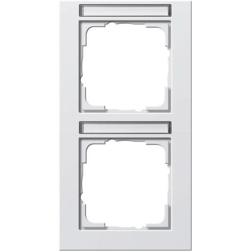 Gira - Abdeckrahmen 2f. rws/matt 110222 senkrecht,bruchsi