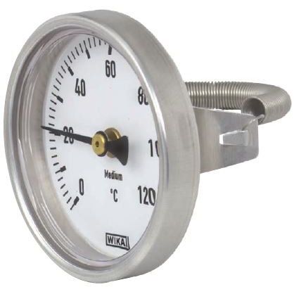 Wika Wiegand - Bimetall-Thermometer Bim.-Therm.50.20.080 Alu 3906957 0..60° Cl.2 Anliegef